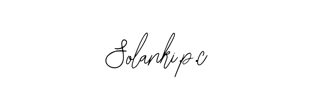 Similarly Bearetta-2O07w is the best handwritten signature design. Signature creator online .You can use it as an online autograph creator for name Solanki.p.c. Solanki.p.c signature style 12 images and pictures png