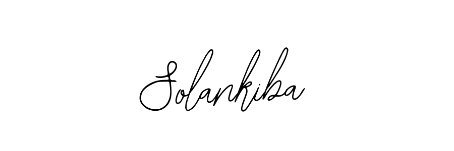 Use a signature maker to create a handwritten signature online. With this signature software, you can design (Bearetta-2O07w) your own signature for name Solankiba. Solankiba signature style 12 images and pictures png