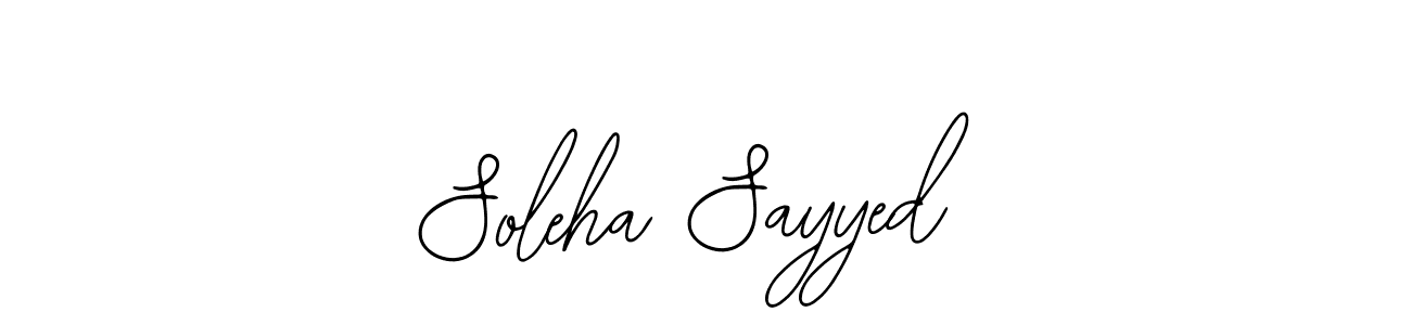 Use a signature maker to create a handwritten signature online. With this signature software, you can design (Bearetta-2O07w) your own signature for name Soleha Sayyed. Soleha Sayyed signature style 12 images and pictures png