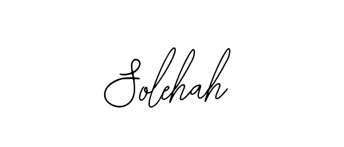 if you are searching for the best signature style for your name Solehah. so please give up your signature search. here we have designed multiple signature styles  using Bearetta-2O07w. Solehah signature style 12 images and pictures png