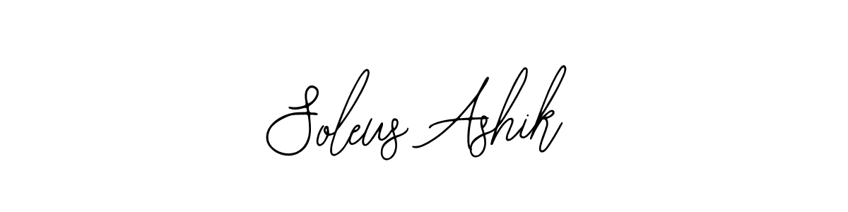 Soleus Ashik stylish signature style. Best Handwritten Sign (Bearetta-2O07w) for my name. Handwritten Signature Collection Ideas for my name Soleus Ashik. Soleus Ashik signature style 12 images and pictures png