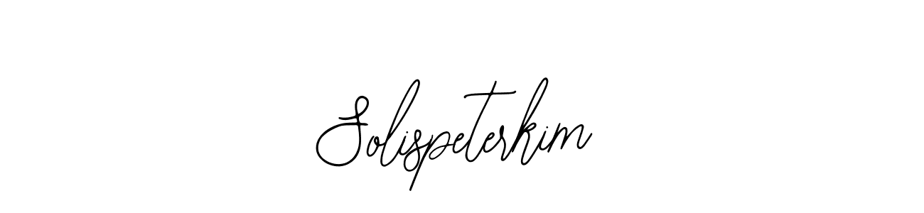 Create a beautiful signature design for name Solispeterkim. With this signature (Bearetta-2O07w) fonts, you can make a handwritten signature for free. Solispeterkim signature style 12 images and pictures png