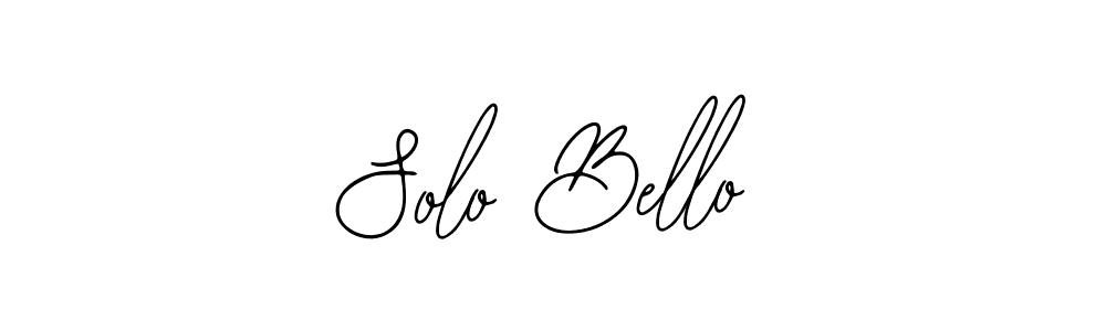 Design your own signature with our free online signature maker. With this signature software, you can create a handwritten (Bearetta-2O07w) signature for name Solo Bello. Solo Bello signature style 12 images and pictures png