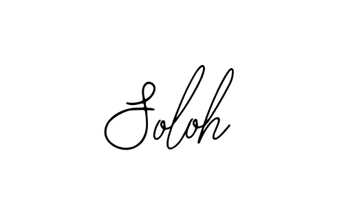Use a signature maker to create a handwritten signature online. With this signature software, you can design (Bearetta-2O07w) your own signature for name Soloh. Soloh signature style 12 images and pictures png