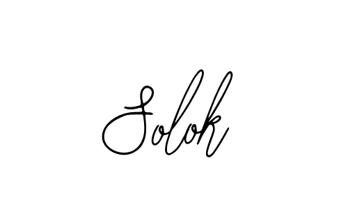 Also we have Solok name is the best signature style. Create professional handwritten signature collection using Bearetta-2O07w autograph style. Solok signature style 12 images and pictures png