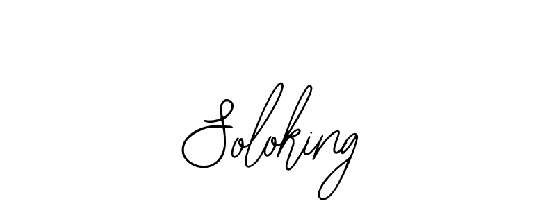 Make a beautiful signature design for name Soloking. With this signature (Bearetta-2O07w) style, you can create a handwritten signature for free. Soloking signature style 12 images and pictures png
