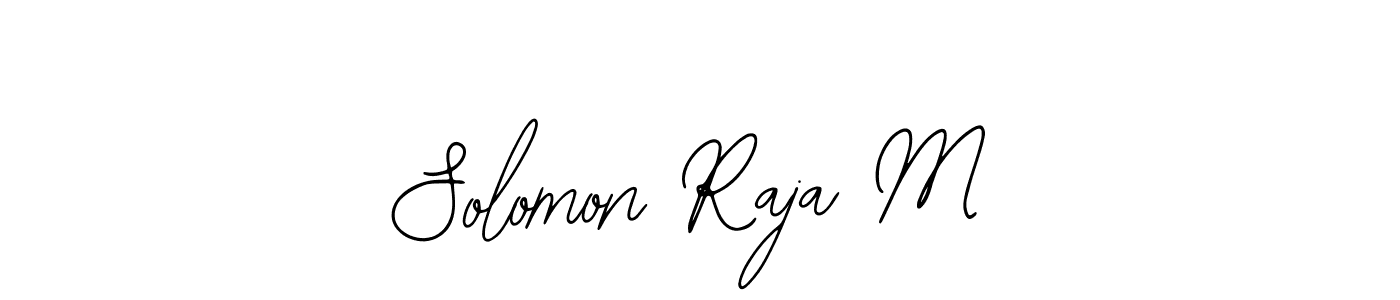 It looks lik you need a new signature style for name Solomon Raja M. Design unique handwritten (Bearetta-2O07w) signature with our free signature maker in just a few clicks. Solomon Raja M signature style 12 images and pictures png