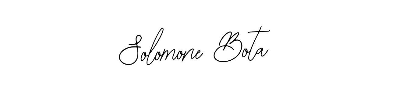 How to make Solomone Bota name signature. Use Bearetta-2O07w style for creating short signs online. This is the latest handwritten sign. Solomone Bota signature style 12 images and pictures png