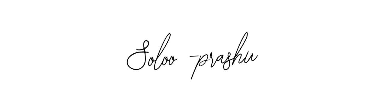 How to make Soloo -prashu signature? Bearetta-2O07w is a professional autograph style. Create handwritten signature for Soloo -prashu name. Soloo -prashu signature style 12 images and pictures png