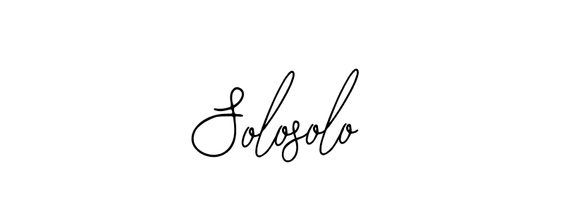 Make a beautiful signature design for name Solosolo. With this signature (Bearetta-2O07w) style, you can create a handwritten signature for free. Solosolo signature style 12 images and pictures png