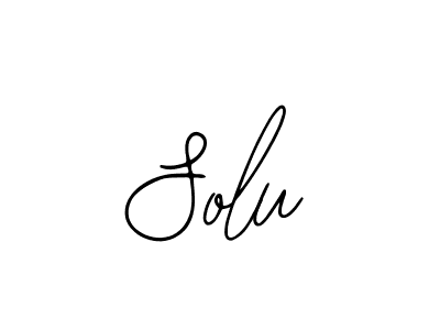 Make a beautiful signature design for name Solu. With this signature (Bearetta-2O07w) style, you can create a handwritten signature for free. Solu signature style 12 images and pictures png