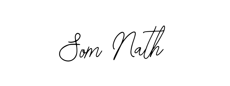 How to make Som Nath name signature. Use Bearetta-2O07w style for creating short signs online. This is the latest handwritten sign. Som Nath signature style 12 images and pictures png