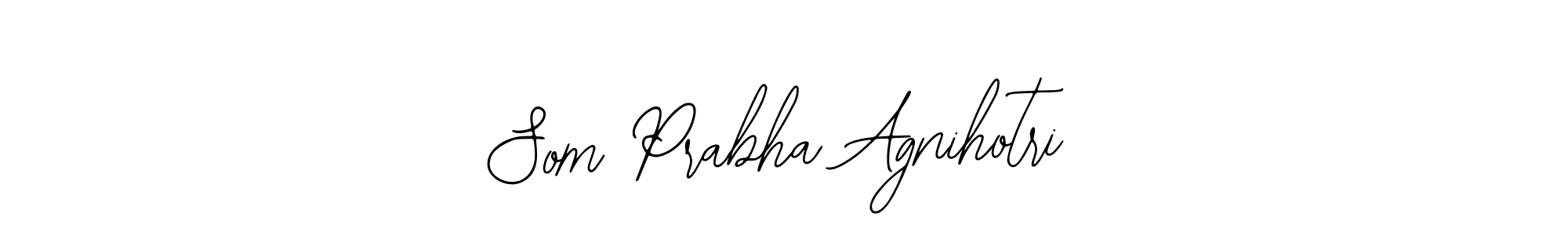 Bearetta-2O07w is a professional signature style that is perfect for those who want to add a touch of class to their signature. It is also a great choice for those who want to make their signature more unique. Get Som Prabha Agnihotri name to fancy signature for free. Som Prabha Agnihotri signature style 12 images and pictures png
