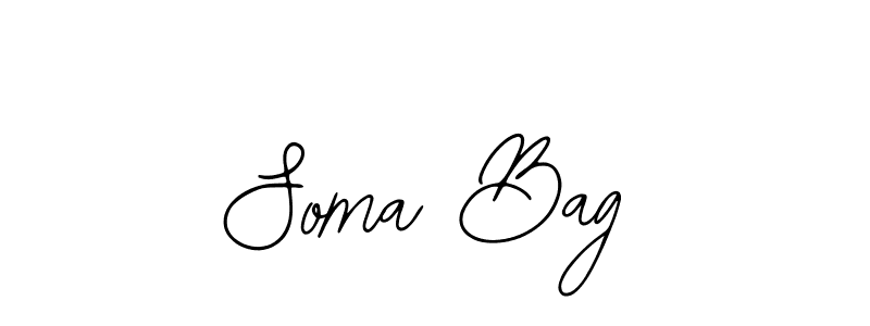 Make a beautiful signature design for name Soma Bag. With this signature (Bearetta-2O07w) style, you can create a handwritten signature for free. Soma Bag signature style 12 images and pictures png