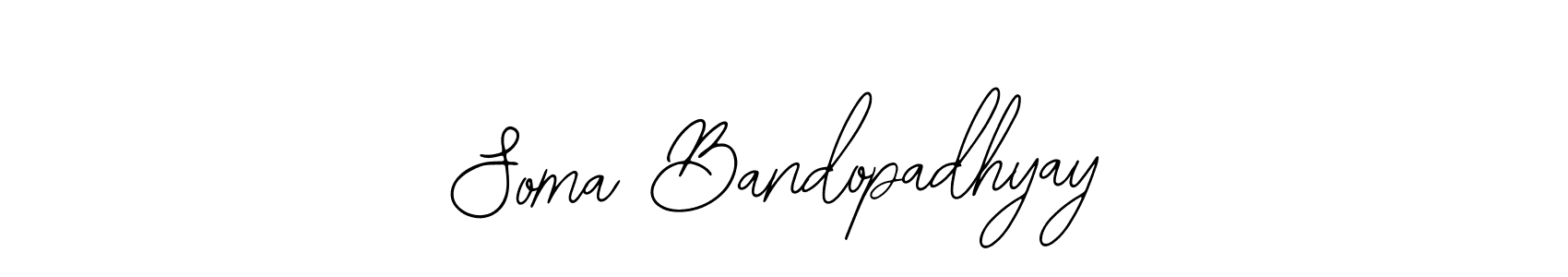 You should practise on your own different ways (Bearetta-2O07w) to write your name (Soma Bandopadhyay) in signature. don't let someone else do it for you. Soma Bandopadhyay signature style 12 images and pictures png