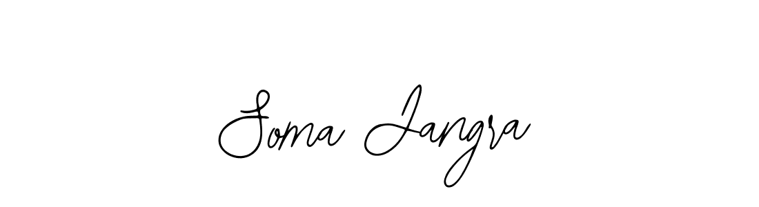 Design your own signature with our free online signature maker. With this signature software, you can create a handwritten (Bearetta-2O07w) signature for name Soma Jangra. Soma Jangra signature style 12 images and pictures png