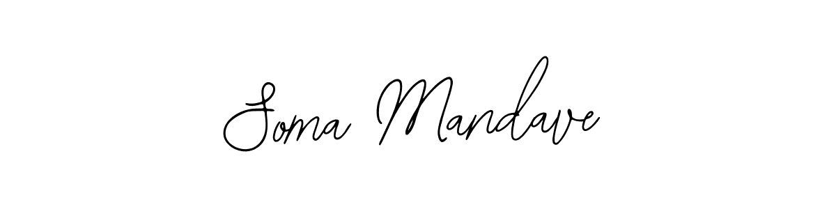 The best way (Bearetta-2O07w) to make a short signature is to pick only two or three words in your name. The name Soma Mandave include a total of six letters. For converting this name. Soma Mandave signature style 12 images and pictures png