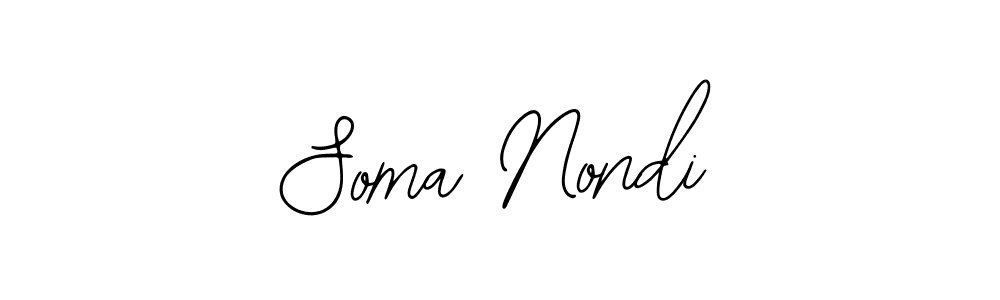 Similarly Bearetta-2O07w is the best handwritten signature design. Signature creator online .You can use it as an online autograph creator for name Soma Nondi. Soma Nondi signature style 12 images and pictures png