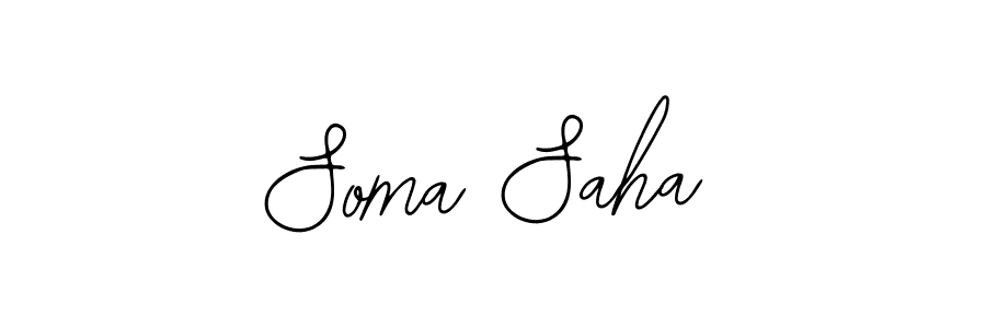 Design your own signature with our free online signature maker. With this signature software, you can create a handwritten (Bearetta-2O07w) signature for name Soma Saha. Soma Saha signature style 12 images and pictures png