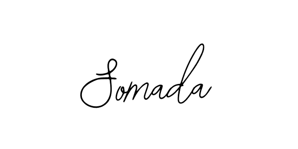 How to make Somada signature? Bearetta-2O07w is a professional autograph style. Create handwritten signature for Somada name. Somada signature style 12 images and pictures png