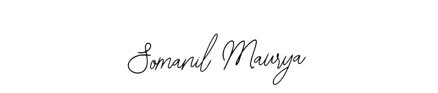 Similarly Bearetta-2O07w is the best handwritten signature design. Signature creator online .You can use it as an online autograph creator for name Somanil Maurya. Somanil Maurya signature style 12 images and pictures png