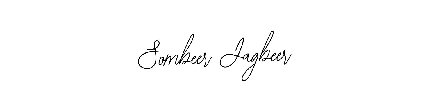 You should practise on your own different ways (Bearetta-2O07w) to write your name (Sombeer Jagbeer) in signature. don't let someone else do it for you. Sombeer Jagbeer signature style 12 images and pictures png