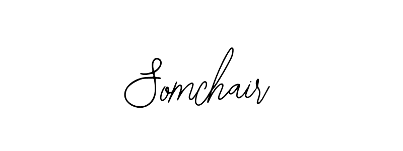 How to make Somchair name signature. Use Bearetta-2O07w style for creating short signs online. This is the latest handwritten sign. Somchair signature style 12 images and pictures png