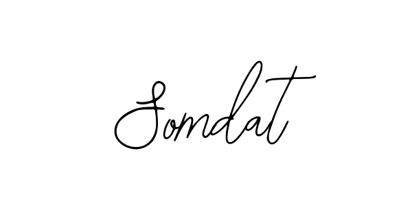 You should practise on your own different ways (Bearetta-2O07w) to write your name (Somdat) in signature. don't let someone else do it for you. Somdat signature style 12 images and pictures png