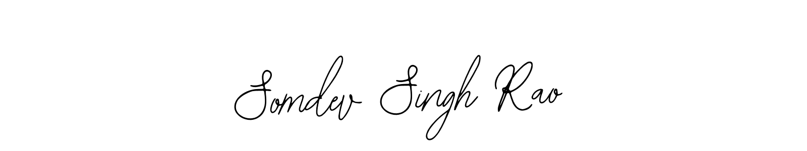 You should practise on your own different ways (Bearetta-2O07w) to write your name (Somdev Singh Rao) in signature. don't let someone else do it for you. Somdev Singh Rao signature style 12 images and pictures png