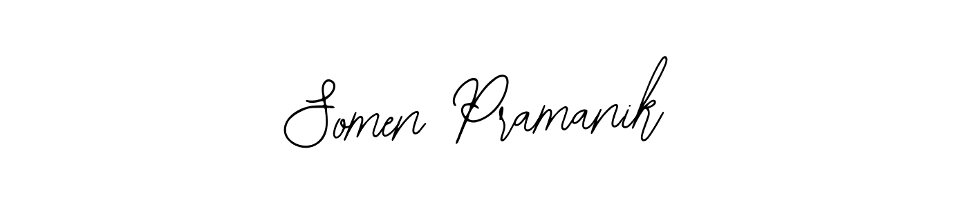 Bearetta-2O07w is a professional signature style that is perfect for those who want to add a touch of class to their signature. It is also a great choice for those who want to make their signature more unique. Get Somen Pramanik name to fancy signature for free. Somen Pramanik signature style 12 images and pictures png