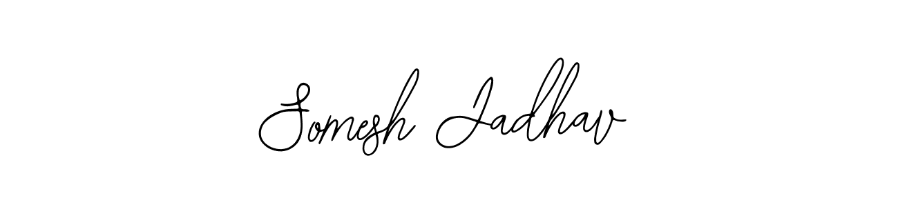 Somesh Jadhav stylish signature style. Best Handwritten Sign (Bearetta-2O07w) for my name. Handwritten Signature Collection Ideas for my name Somesh Jadhav. Somesh Jadhav signature style 12 images and pictures png