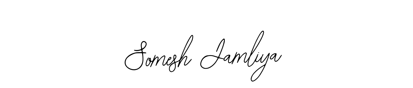 Somesh Jamliya stylish signature style. Best Handwritten Sign (Bearetta-2O07w) for my name. Handwritten Signature Collection Ideas for my name Somesh Jamliya. Somesh Jamliya signature style 12 images and pictures png