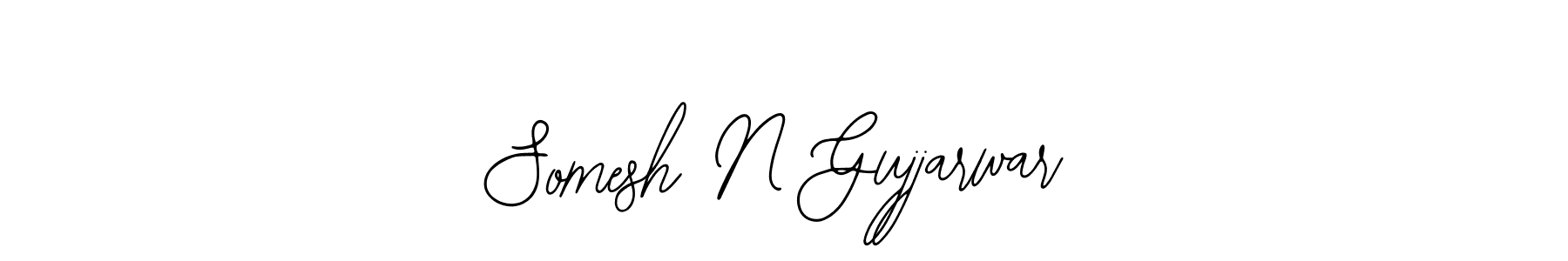 Somesh N Gujjarwar stylish signature style. Best Handwritten Sign (Bearetta-2O07w) for my name. Handwritten Signature Collection Ideas for my name Somesh N Gujjarwar. Somesh N Gujjarwar signature style 12 images and pictures png