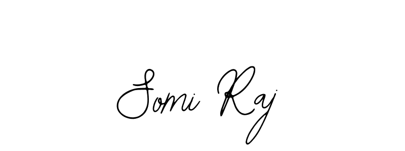 Use a signature maker to create a handwritten signature online. With this signature software, you can design (Bearetta-2O07w) your own signature for name Somi Raj. Somi Raj signature style 12 images and pictures png