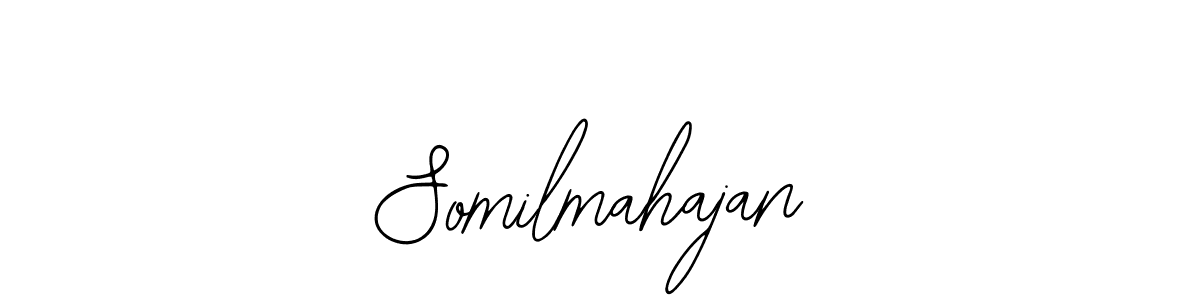 Use a signature maker to create a handwritten signature online. With this signature software, you can design (Bearetta-2O07w) your own signature for name Somilmahajan. Somilmahajan signature style 12 images and pictures png