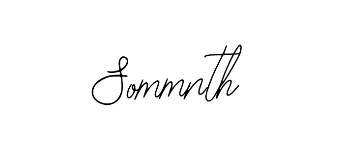 How to make Sommnth name signature. Use Bearetta-2O07w style for creating short signs online. This is the latest handwritten sign. Sommnth signature style 12 images and pictures png