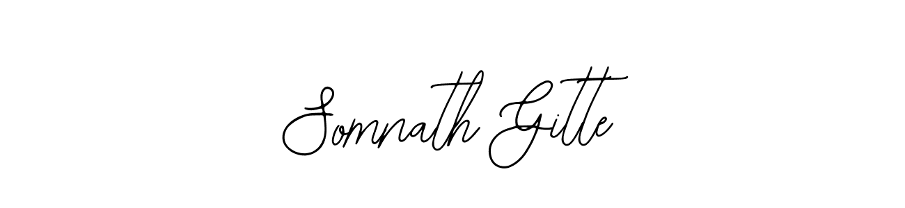 Also we have Somnath Gitte name is the best signature style. Create professional handwritten signature collection using Bearetta-2O07w autograph style. Somnath Gitte signature style 12 images and pictures png