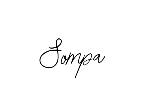 You should practise on your own different ways (Bearetta-2O07w) to write your name (Sompa) in signature. don't let someone else do it for you. Sompa signature style 12 images and pictures png