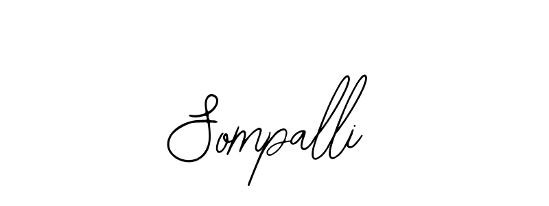 How to make Sompalli name signature. Use Bearetta-2O07w style for creating short signs online. This is the latest handwritten sign. Sompalli signature style 12 images and pictures png