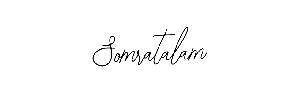 Use a signature maker to create a handwritten signature online. With this signature software, you can design (Bearetta-2O07w) your own signature for name Somratalam. Somratalam signature style 12 images and pictures png