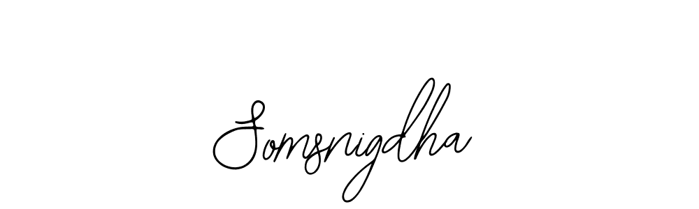 Use a signature maker to create a handwritten signature online. With this signature software, you can design (Bearetta-2O07w) your own signature for name Somsnigdha. Somsnigdha signature style 12 images and pictures png