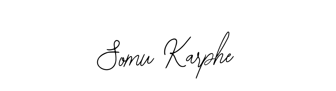 How to make Somu Karphe name signature. Use Bearetta-2O07w style for creating short signs online. This is the latest handwritten sign. Somu Karphe signature style 12 images and pictures png