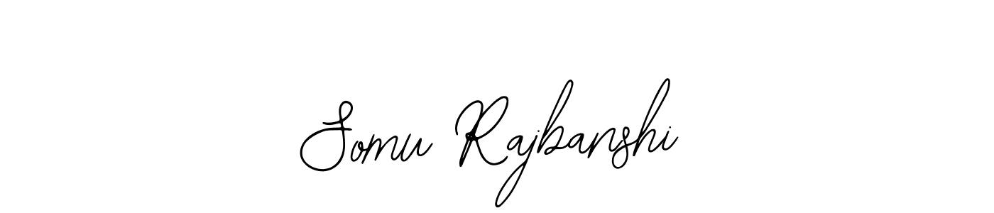 How to make Somu Rajbanshi name signature. Use Bearetta-2O07w style for creating short signs online. This is the latest handwritten sign. Somu Rajbanshi signature style 12 images and pictures png