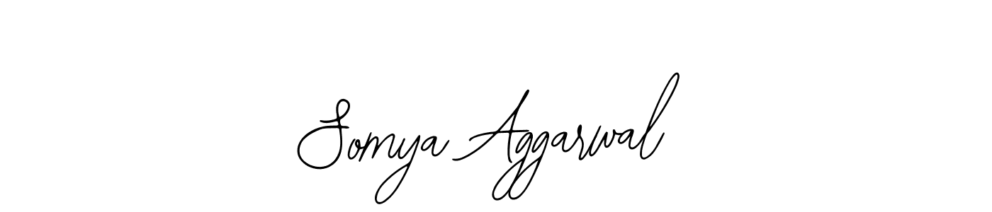 How to make Somya Aggarwal signature? Bearetta-2O07w is a professional autograph style. Create handwritten signature for Somya Aggarwal name. Somya Aggarwal signature style 12 images and pictures png