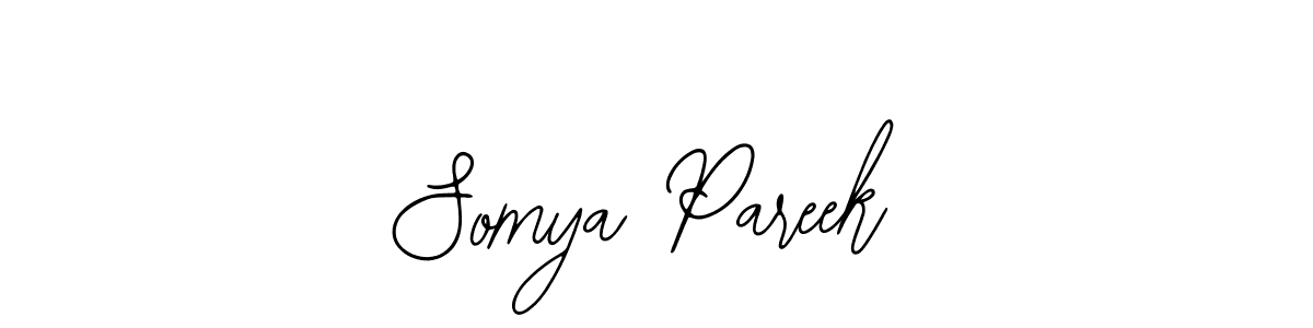 Design your own signature with our free online signature maker. With this signature software, you can create a handwritten (Bearetta-2O07w) signature for name Somya Pareek. Somya Pareek signature style 12 images and pictures png