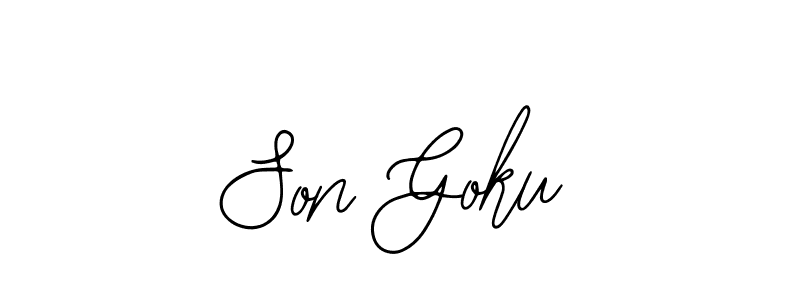 Create a beautiful signature design for name Son Goku. With this signature (Bearetta-2O07w) fonts, you can make a handwritten signature for free. Son Goku signature style 12 images and pictures png