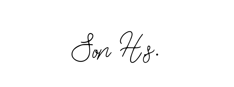 Use a signature maker to create a handwritten signature online. With this signature software, you can design (Bearetta-2O07w) your own signature for name Son H.s.. Son H.s. signature style 12 images and pictures png