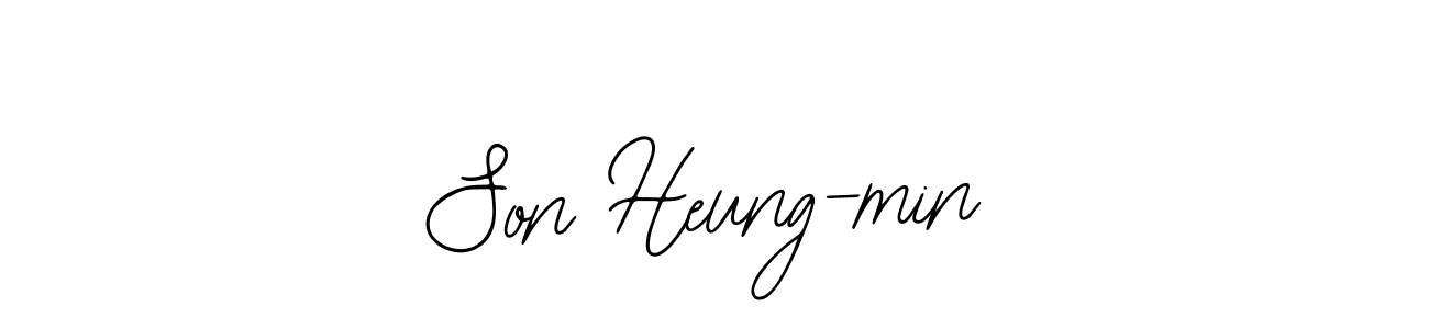 You should practise on your own different ways (Bearetta-2O07w) to write your name (Son Heung-min) in signature. don't let someone else do it for you. Son Heung-min signature style 12 images and pictures png