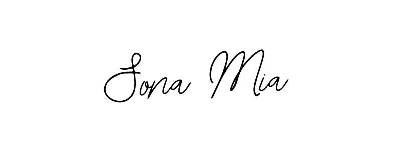 How to make Sona Mia signature? Bearetta-2O07w is a professional autograph style. Create handwritten signature for Sona Mia name. Sona Mia signature style 12 images and pictures png