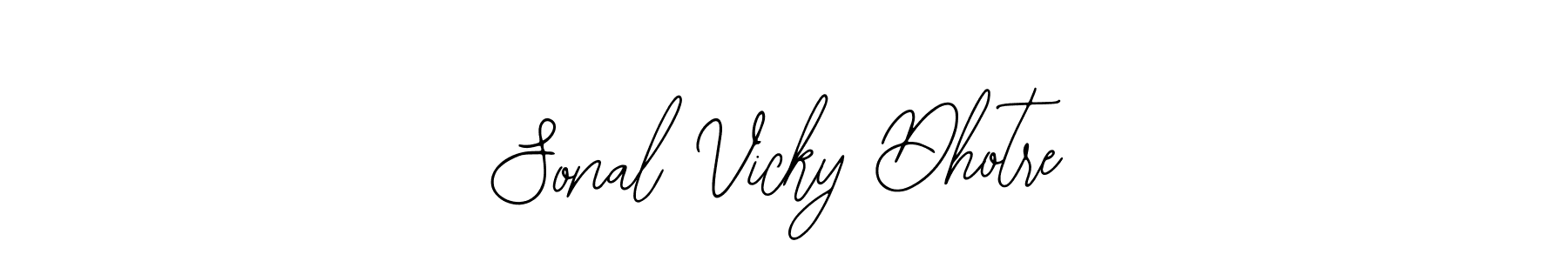 Also we have Sonal Vicky Dhotre name is the best signature style. Create professional handwritten signature collection using Bearetta-2O07w autograph style. Sonal Vicky Dhotre signature style 12 images and pictures png